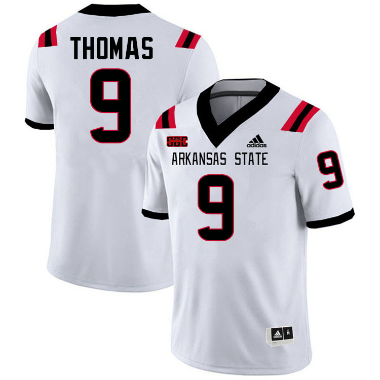 Trevian Thomas Arkansas State Jersey,Arkansas State Red Wolves Football Uniforms,Jersey-White